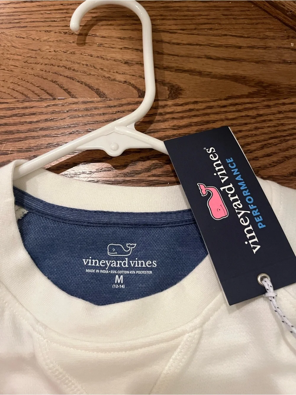 Vineyard Vines - Boy’s Saltwater Crewneck - RW&B - Size M (12-14)